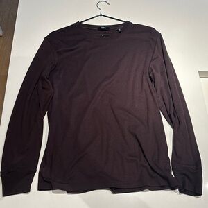 Theory Dark Brown Long Sleeve Shirt